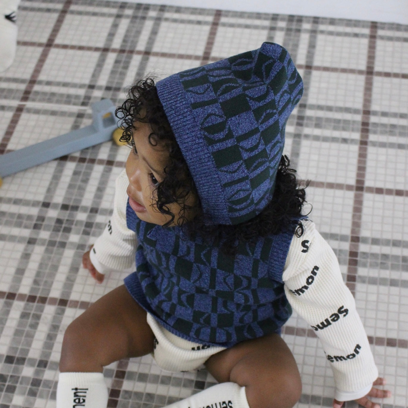 PATTERN KNIT BONNET