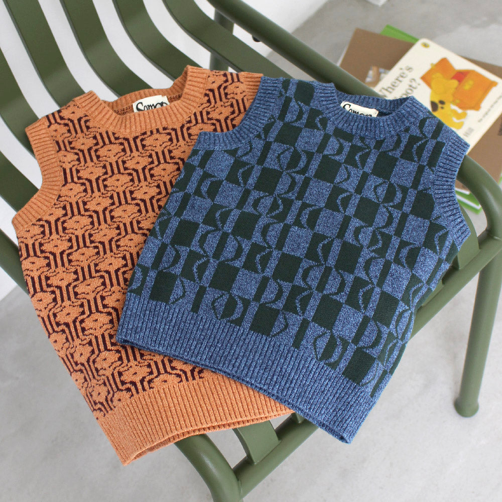 PATTERN KNIT VEST