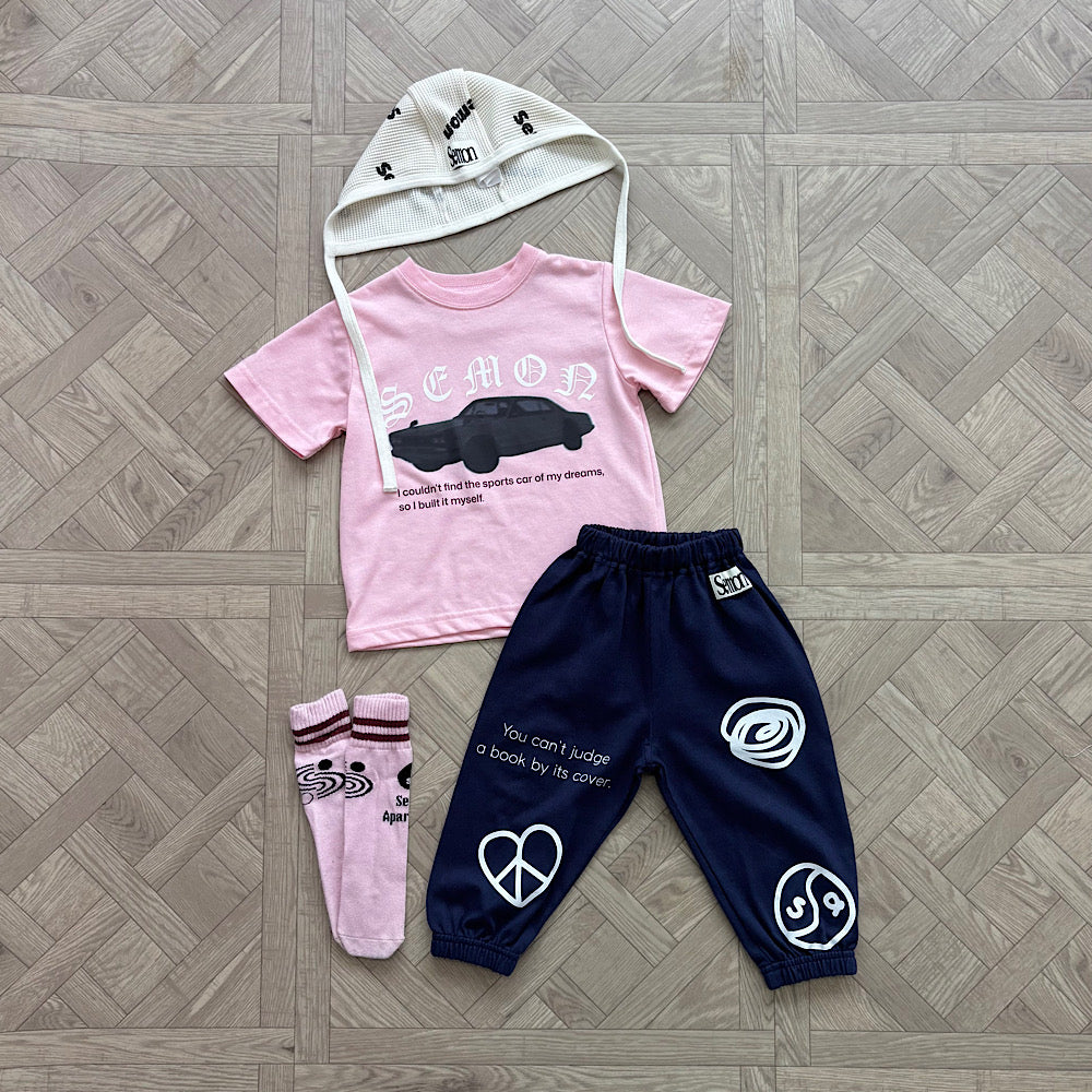 【PINK】CAR T×PAINT PANTS