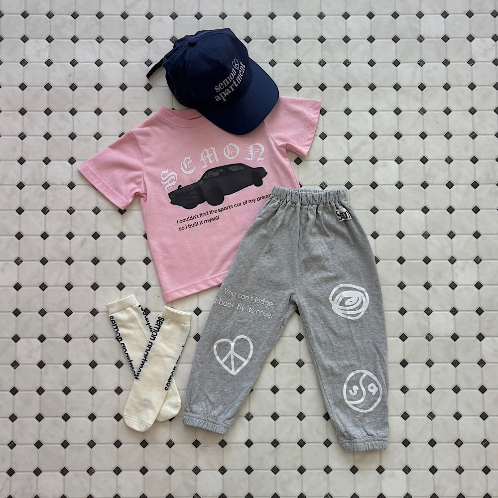 【PINK】CAR T×PAINT PANTS