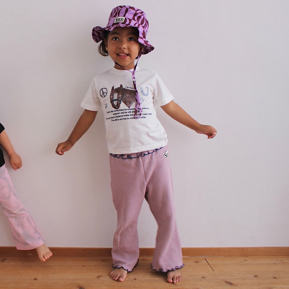 WAFFLE FLARE PANTS
