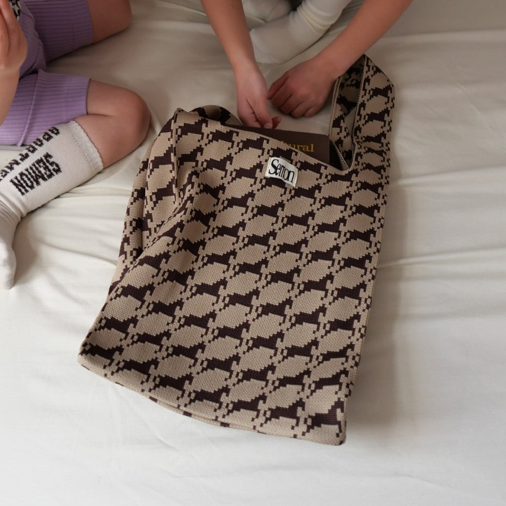 PATTERN KNIT BAG