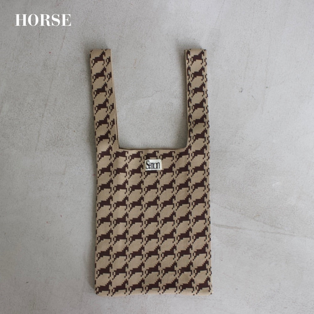 PATTERN KNIT BAG