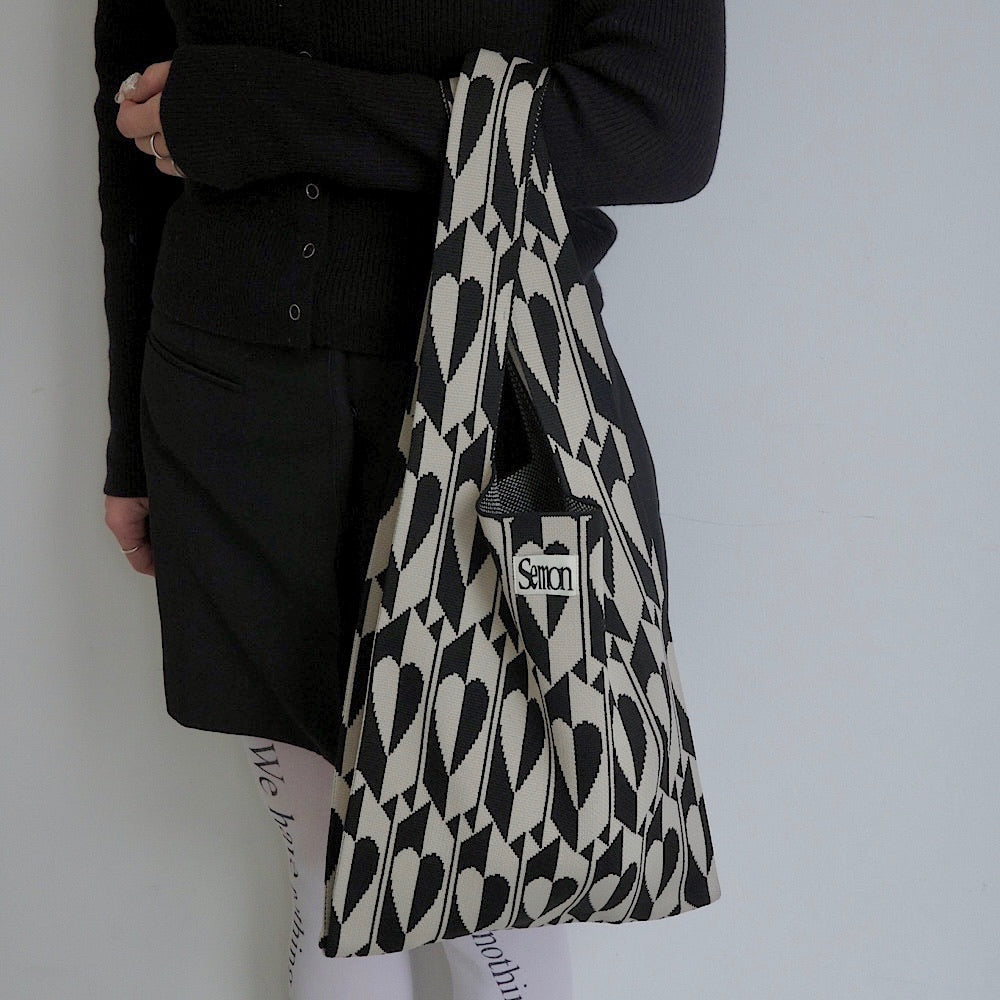 PATTERN KNIT BAG