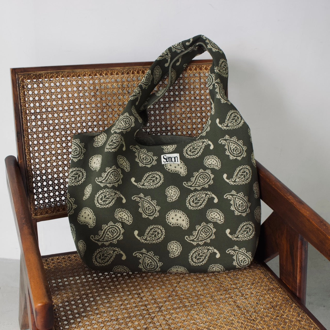 ゆ*ん様 semonトートバッグ PATTERN MOTHER'S KNIT BAG – Frö