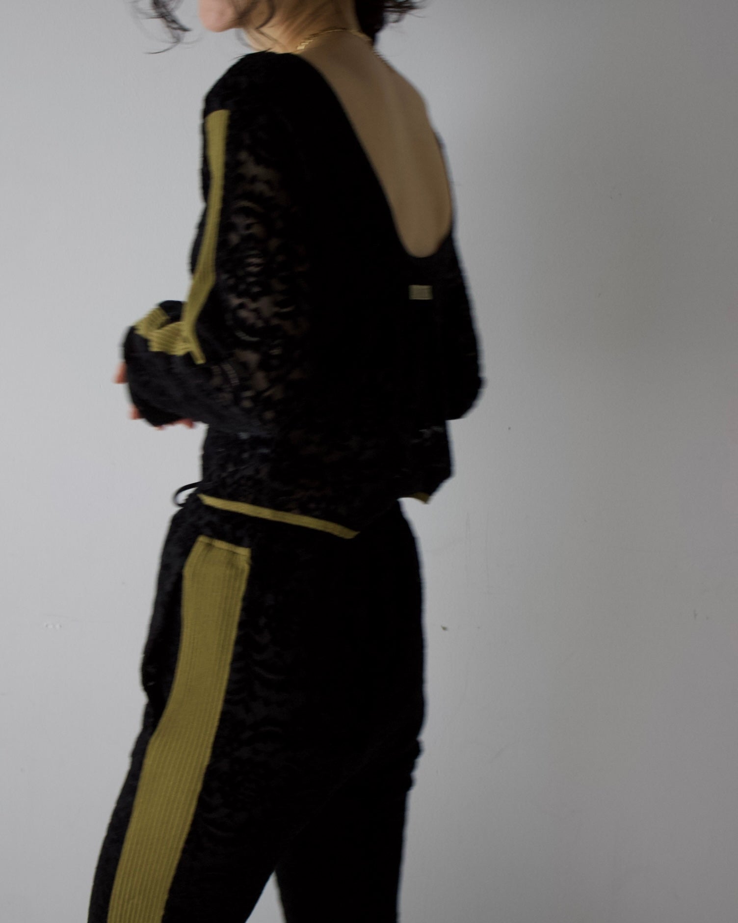 Velour Lace Flare Pants