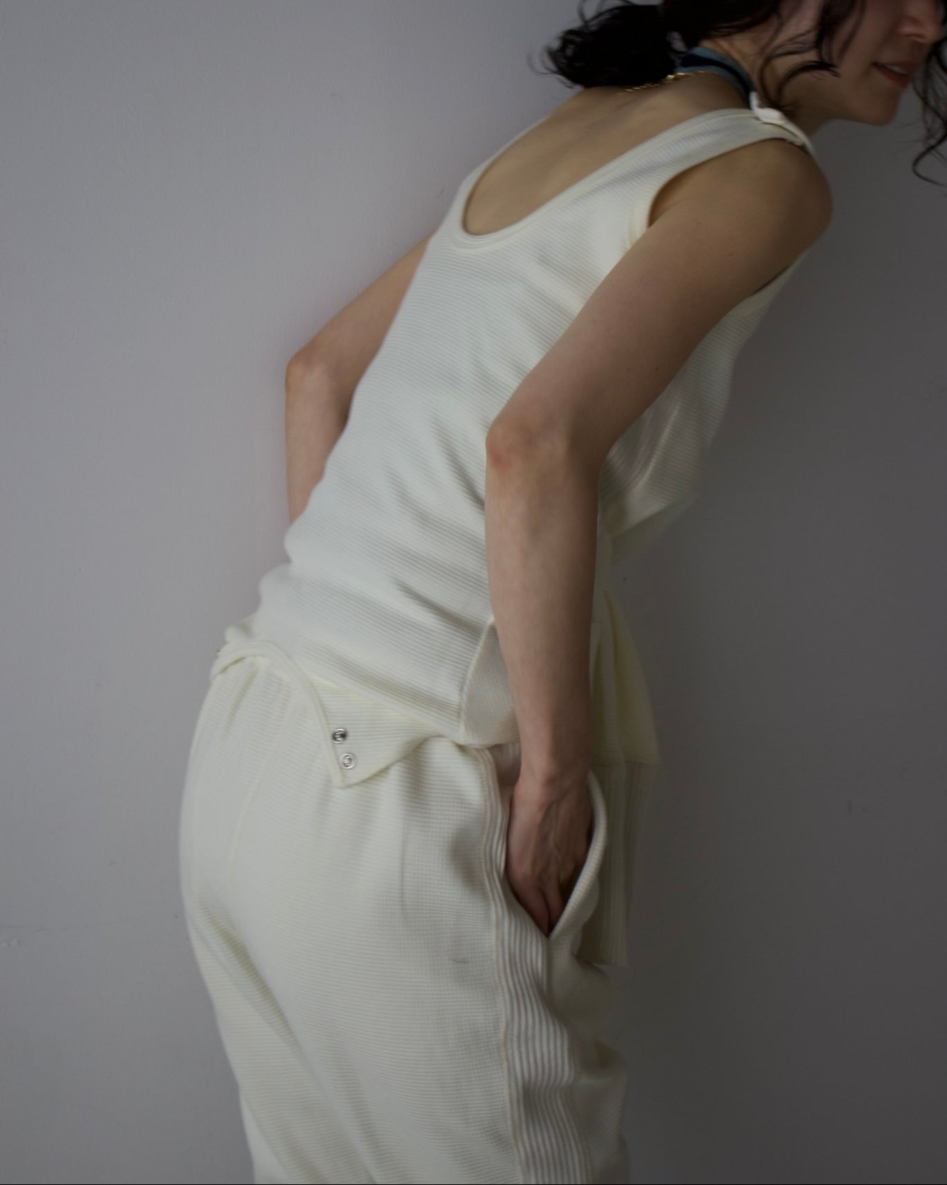 Waffle Hem Rib Pants