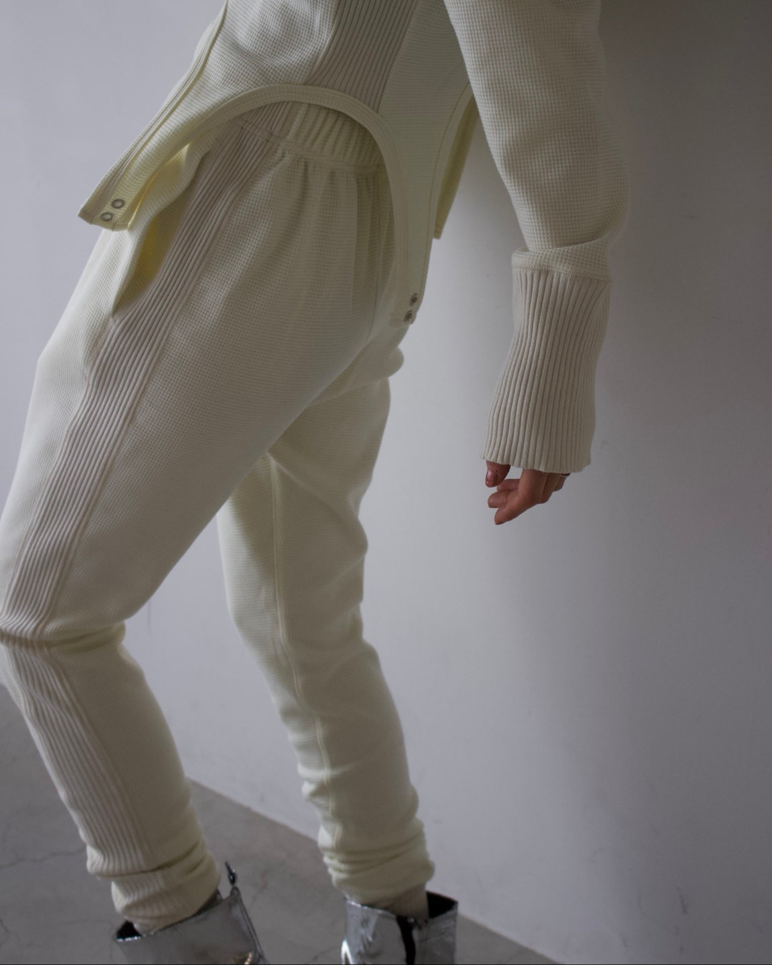 Waffle Hem Rib Pants