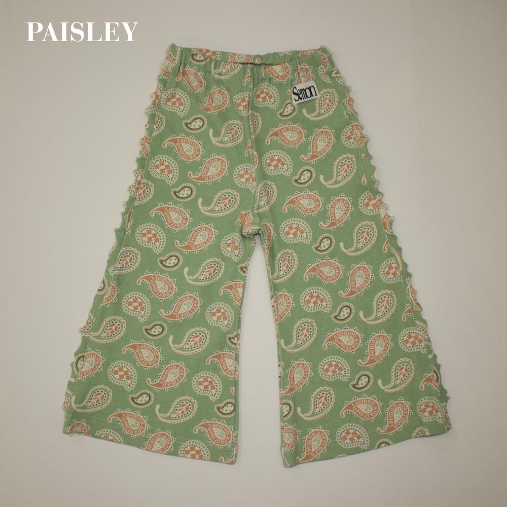 26SS NEW PATTERN WIDE FLARE PANTS