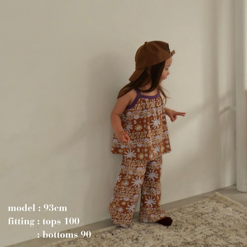 26SS NEW PATTERN WIDE FLARE PANTS