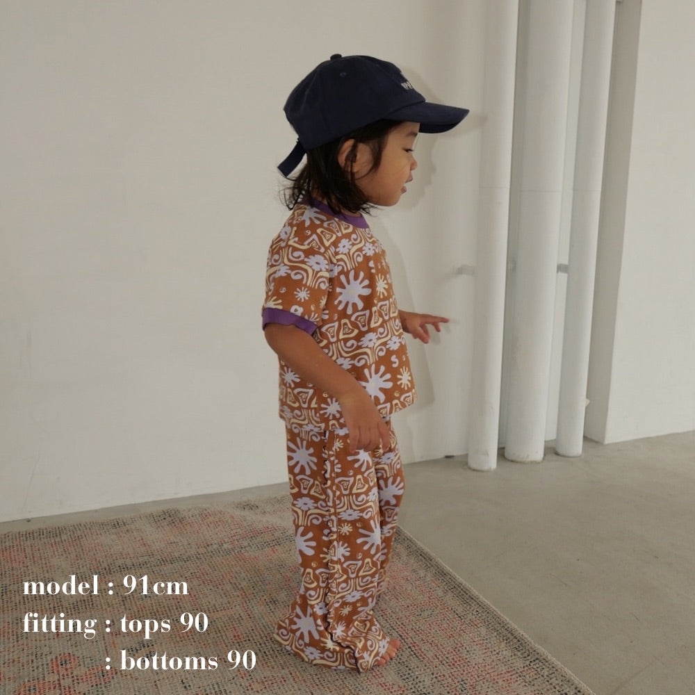 26SS NEW PATTERN WIDE FLARE PANTS