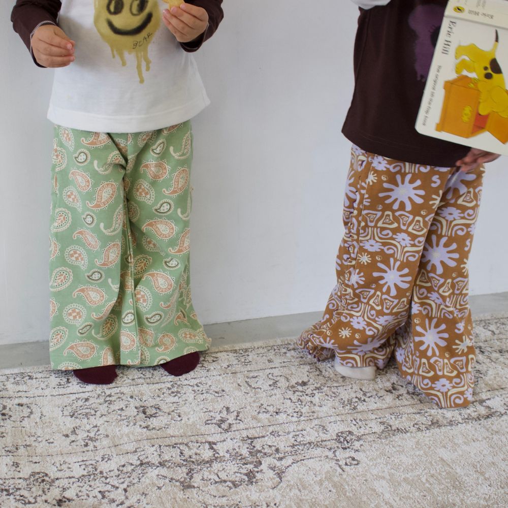 26SS NEW PATTERN WIDE FLARE PANTS