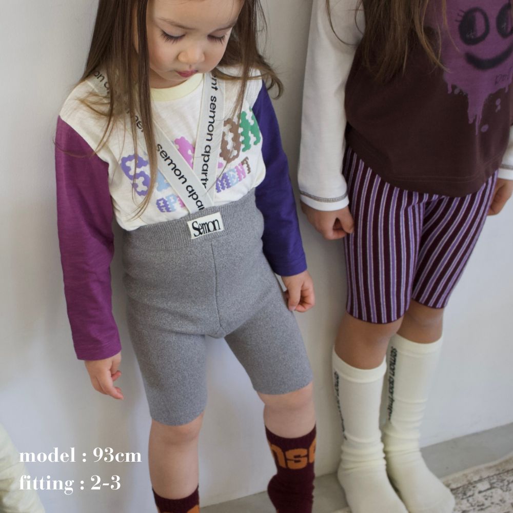 26SS LOGO SUSPENDER SHORTS