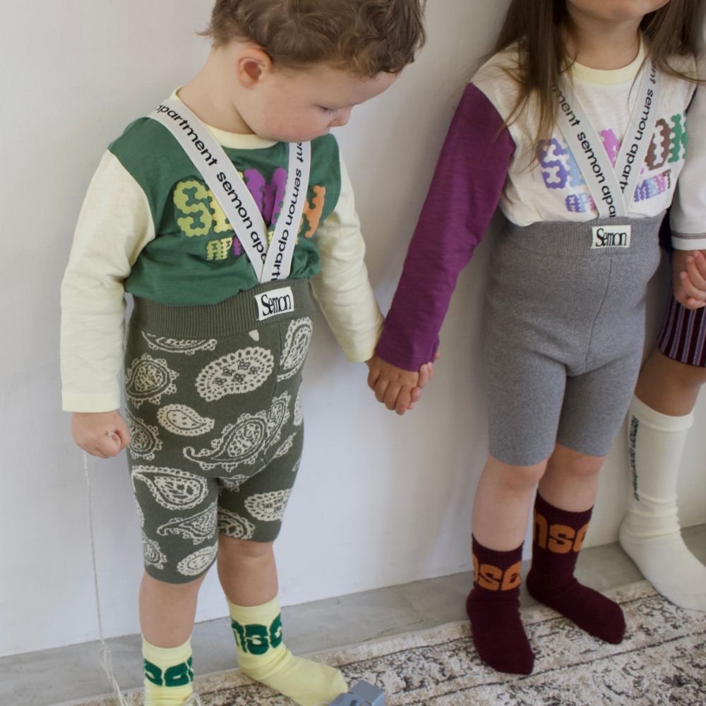 26SS LOGO SUSPENDER SHORTS