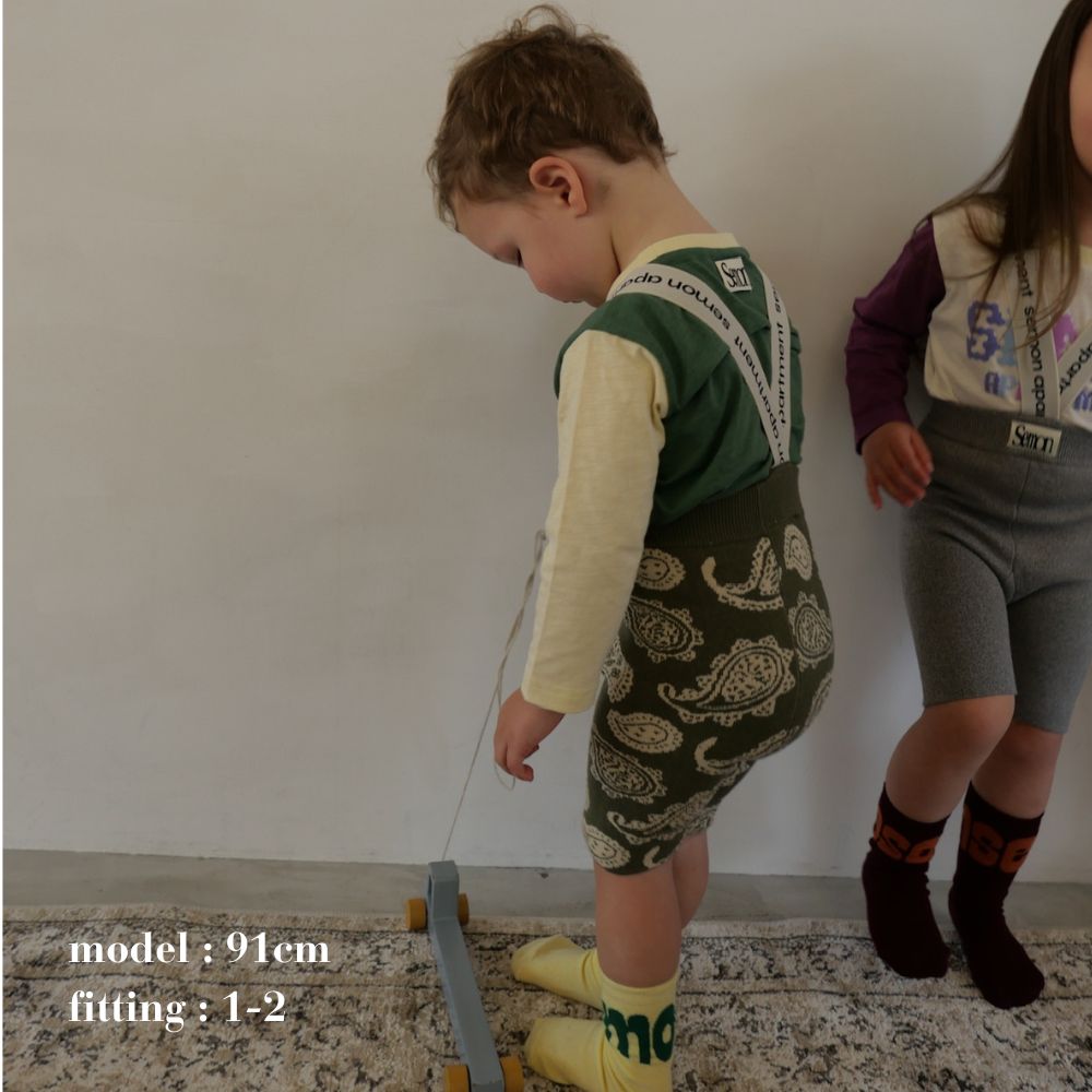 26SS LOGO SUSPENDER SHORTS