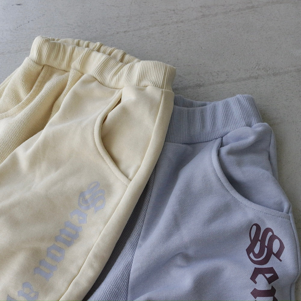 LOOPBACK PRINTED PANTS