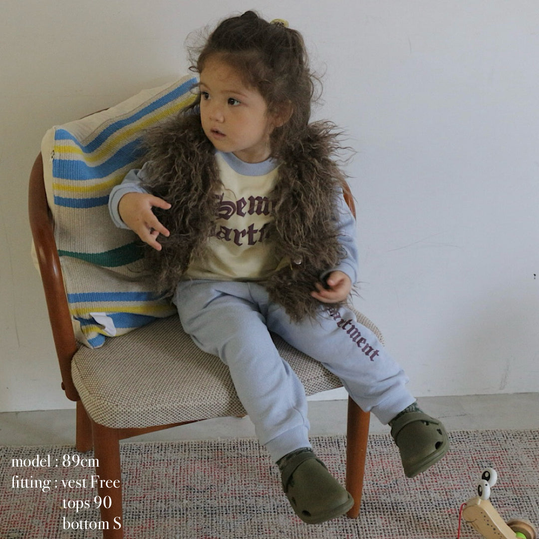 LOOPBACK PRINTED PANTS