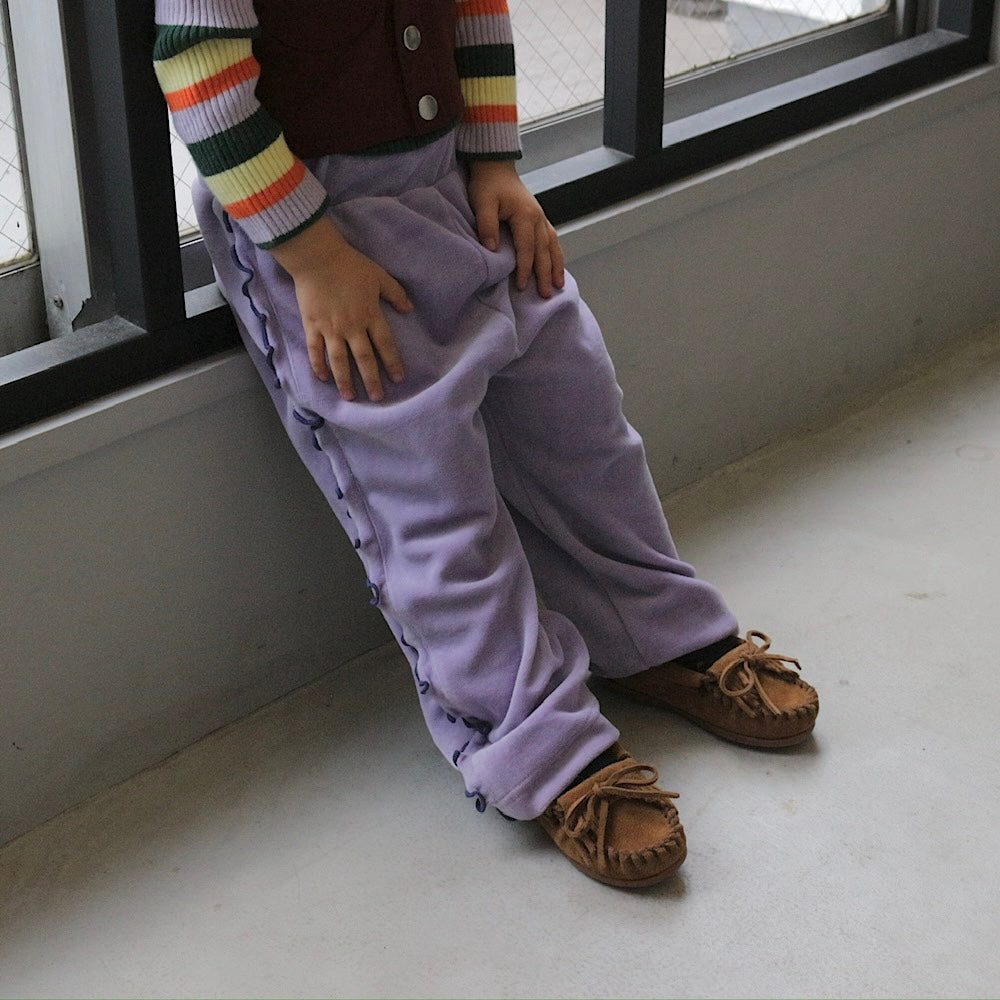 VELOUR STRAIGHT PANTS