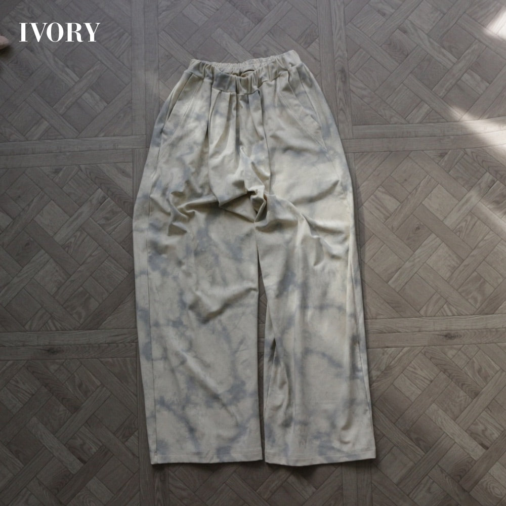 【 ladies series 】TIEDYE TUCKED PANTS