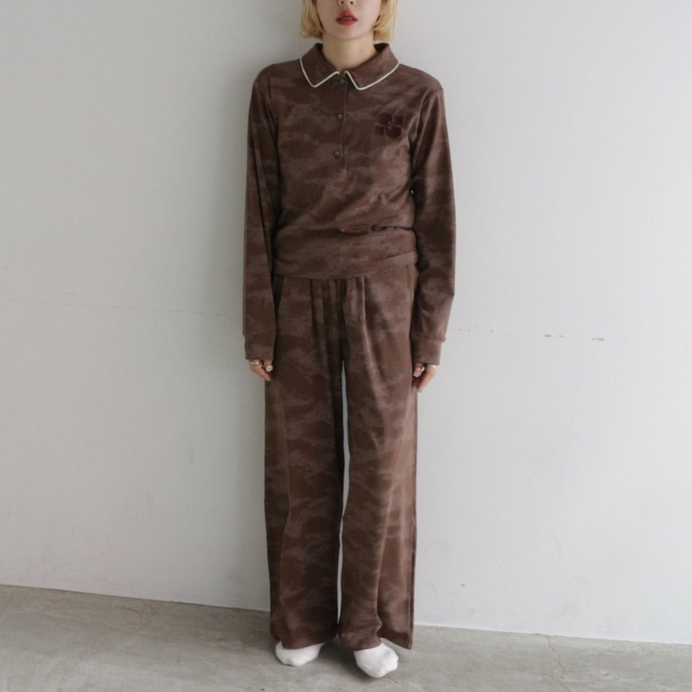 【 ladies series 】TIEDYE TUCKED PANTS