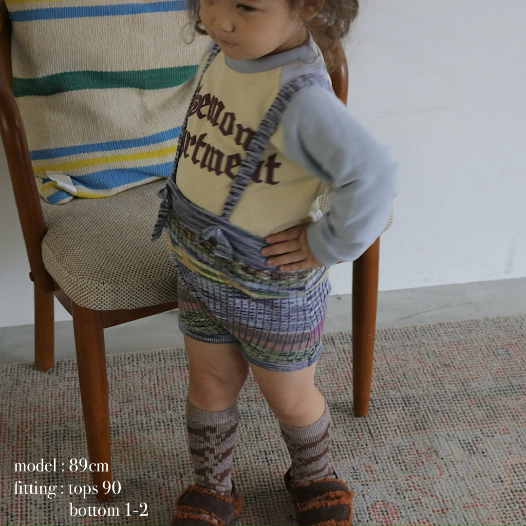 MIXED BORDER KNIT BLOOMERS