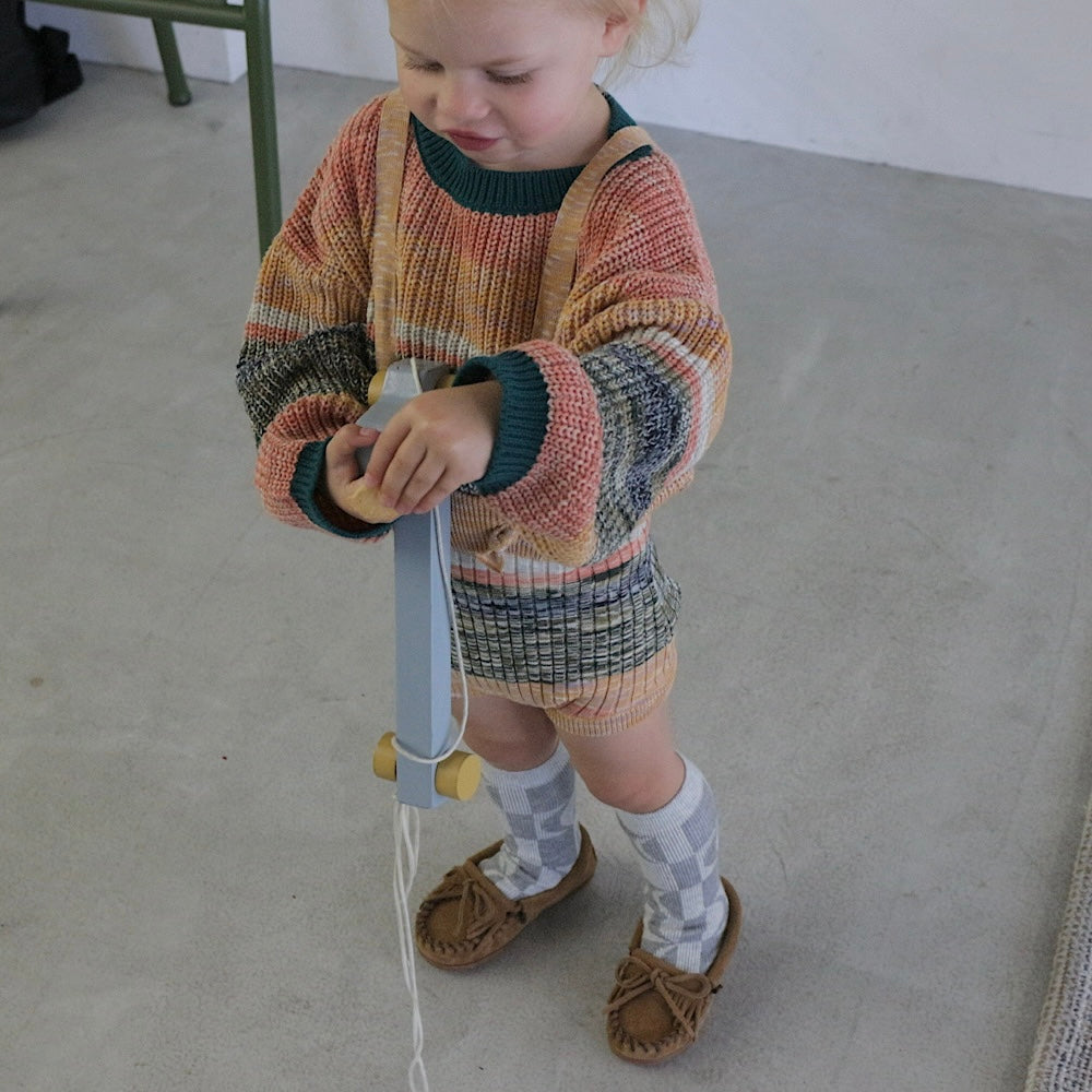 MIXED BORDER KNIT BLOOMERS