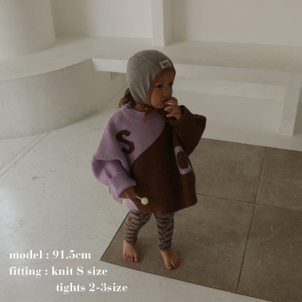 PATTERN JAGGARD SUSPENDER LEGGINS