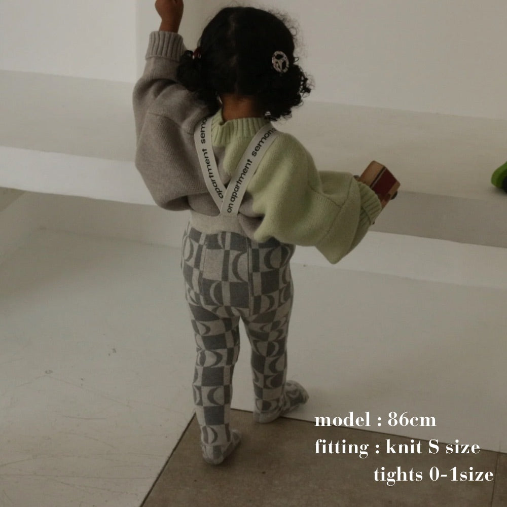 PATTERN JAGGARD SUSPENDER LEGGINS