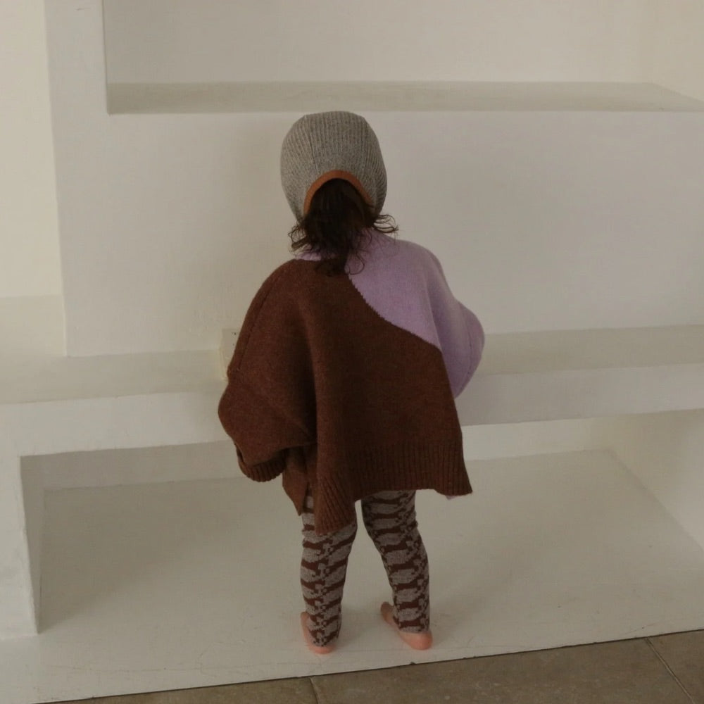 PATTERN JAGGARD SUSPENDER LEGGINS