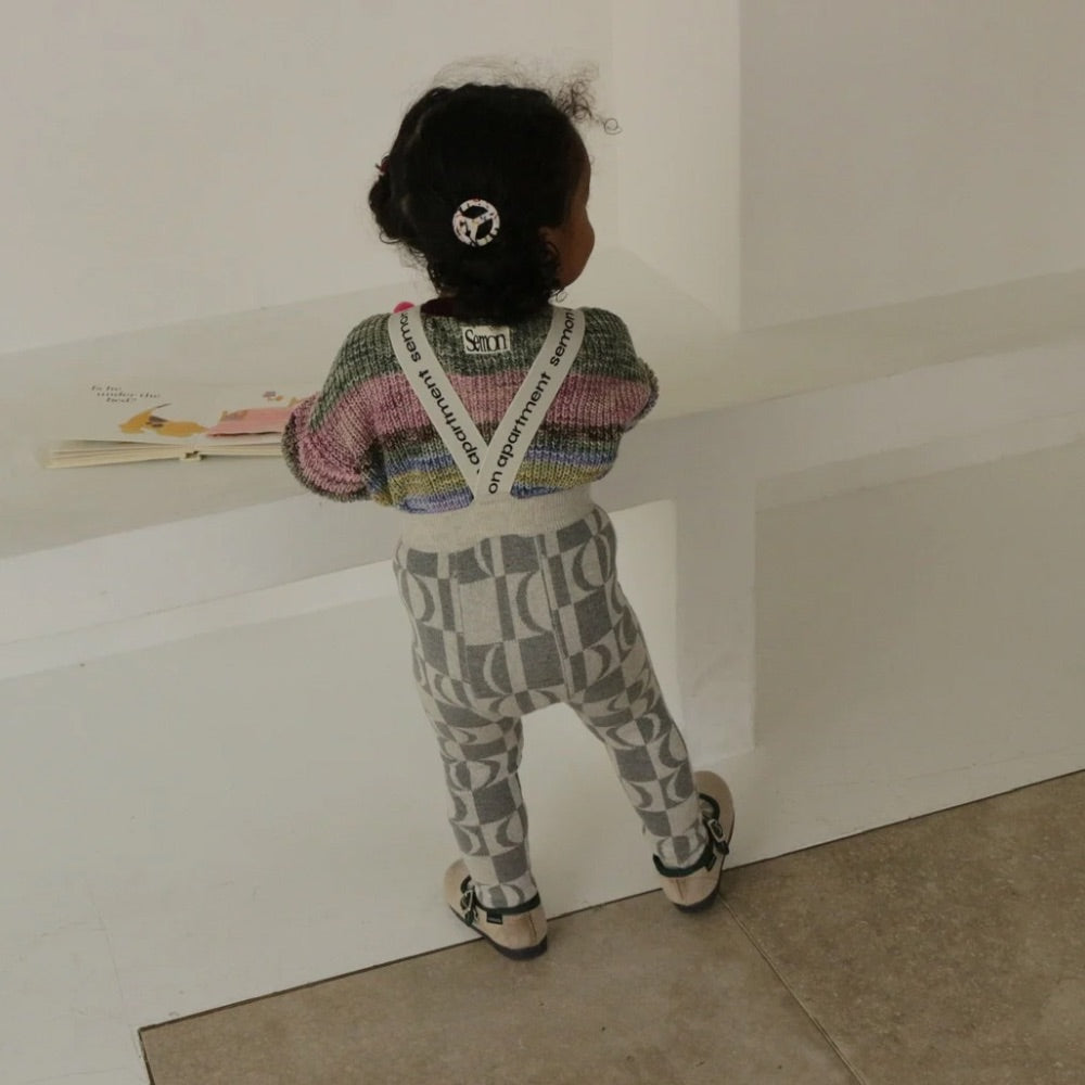 PATTERN JAGGARD SUSPENDER LEGGINS