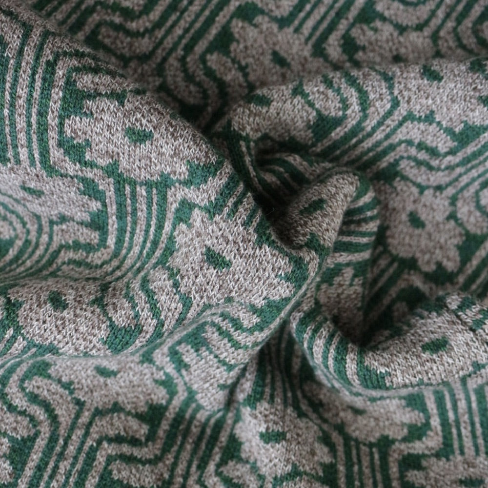 【ladies series】PATTERN JAGGARD KNIT PANTS