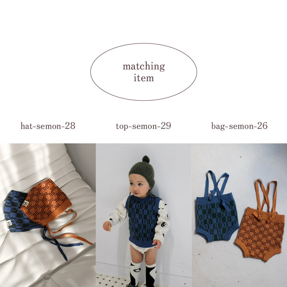 PATTERN COTTON KNIT BLOOMERS
