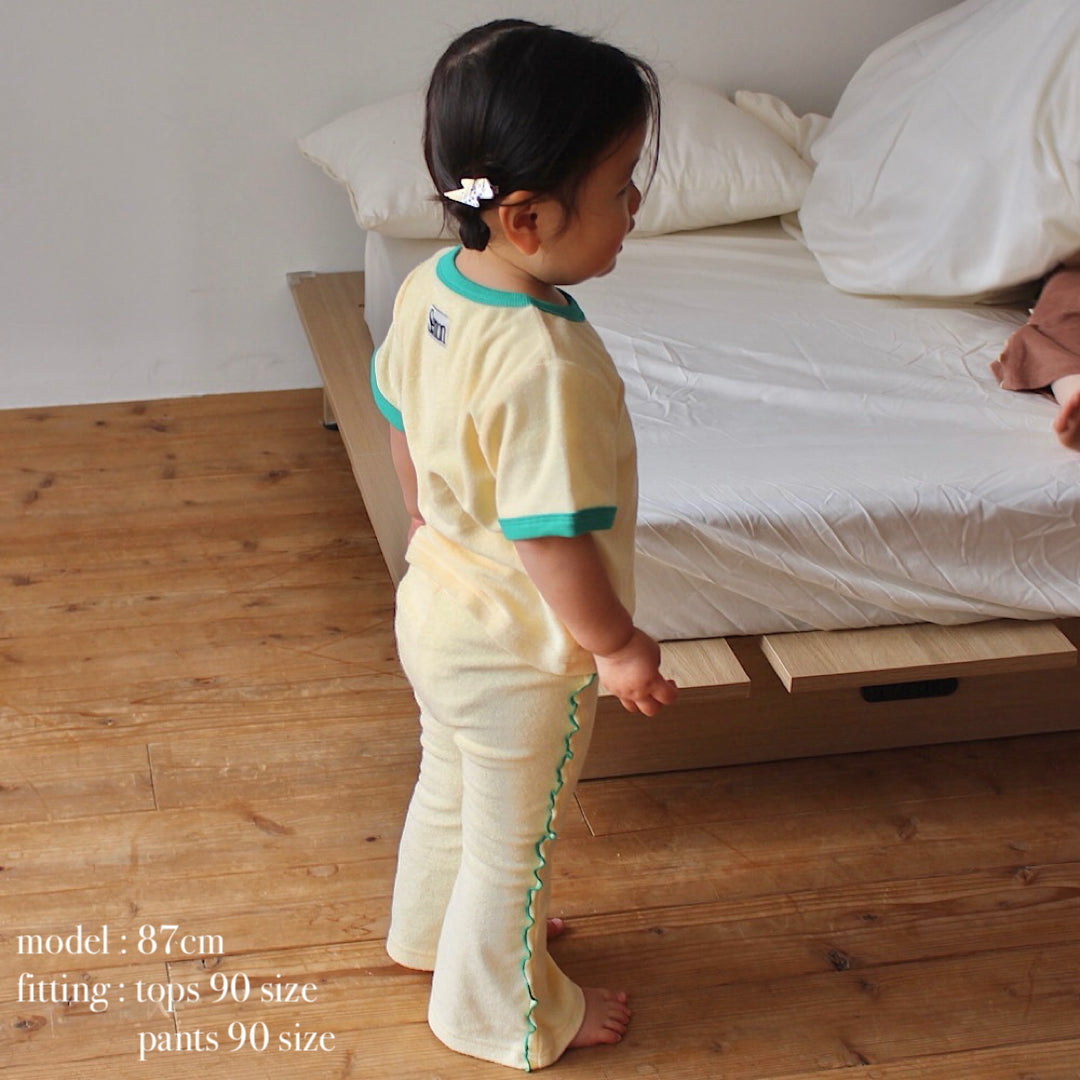 PILE MELLOW FLARE PANTS