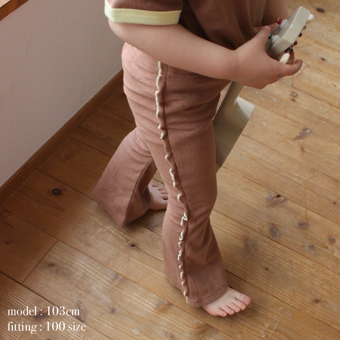 PILE MELLOW FLARE PANTS