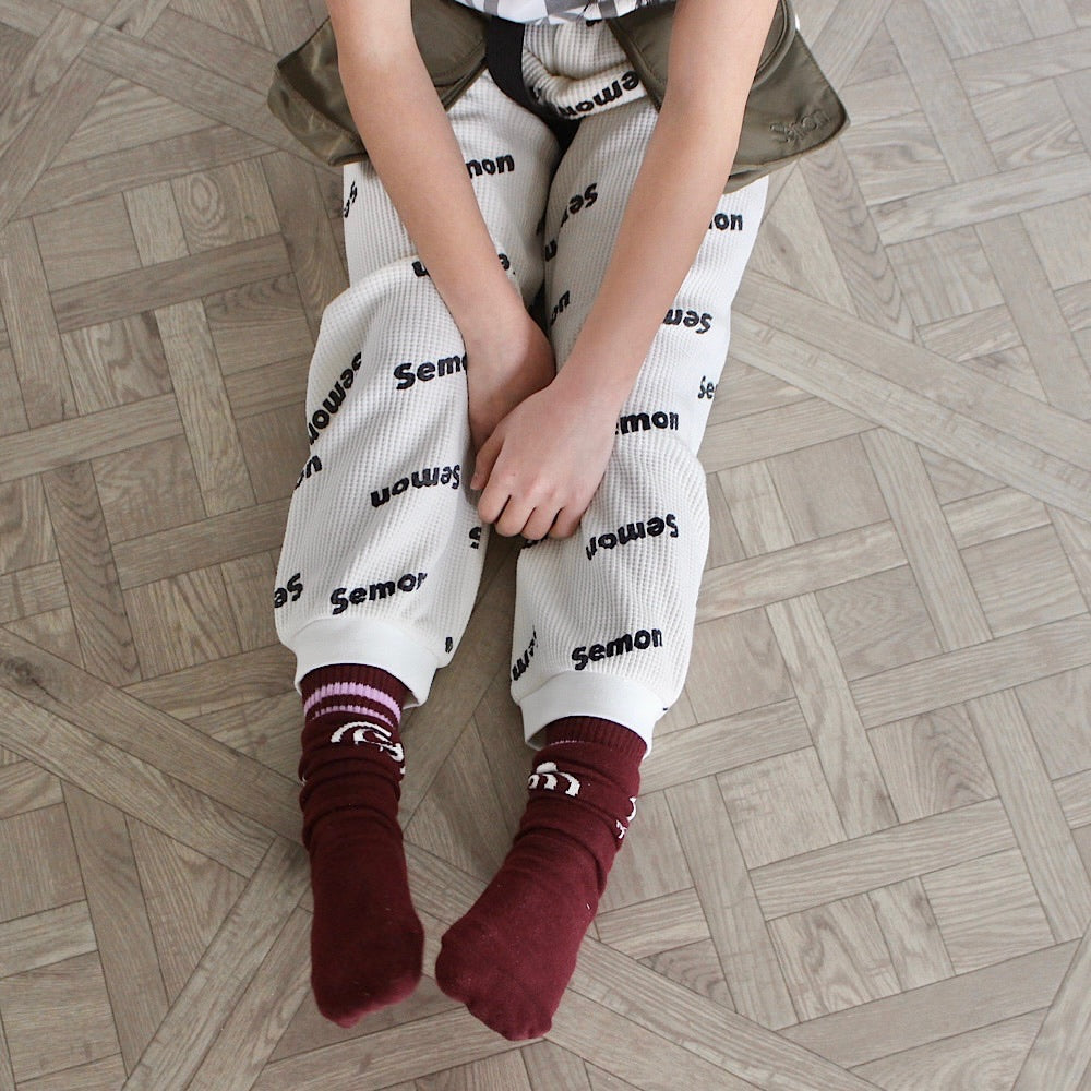 WAFFLE PRINT JOGGER PANTS