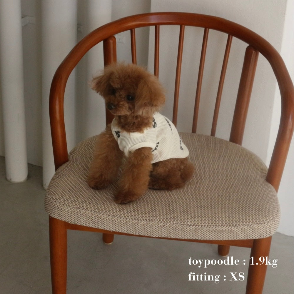 WAFFLE PRINT DOG WEAR