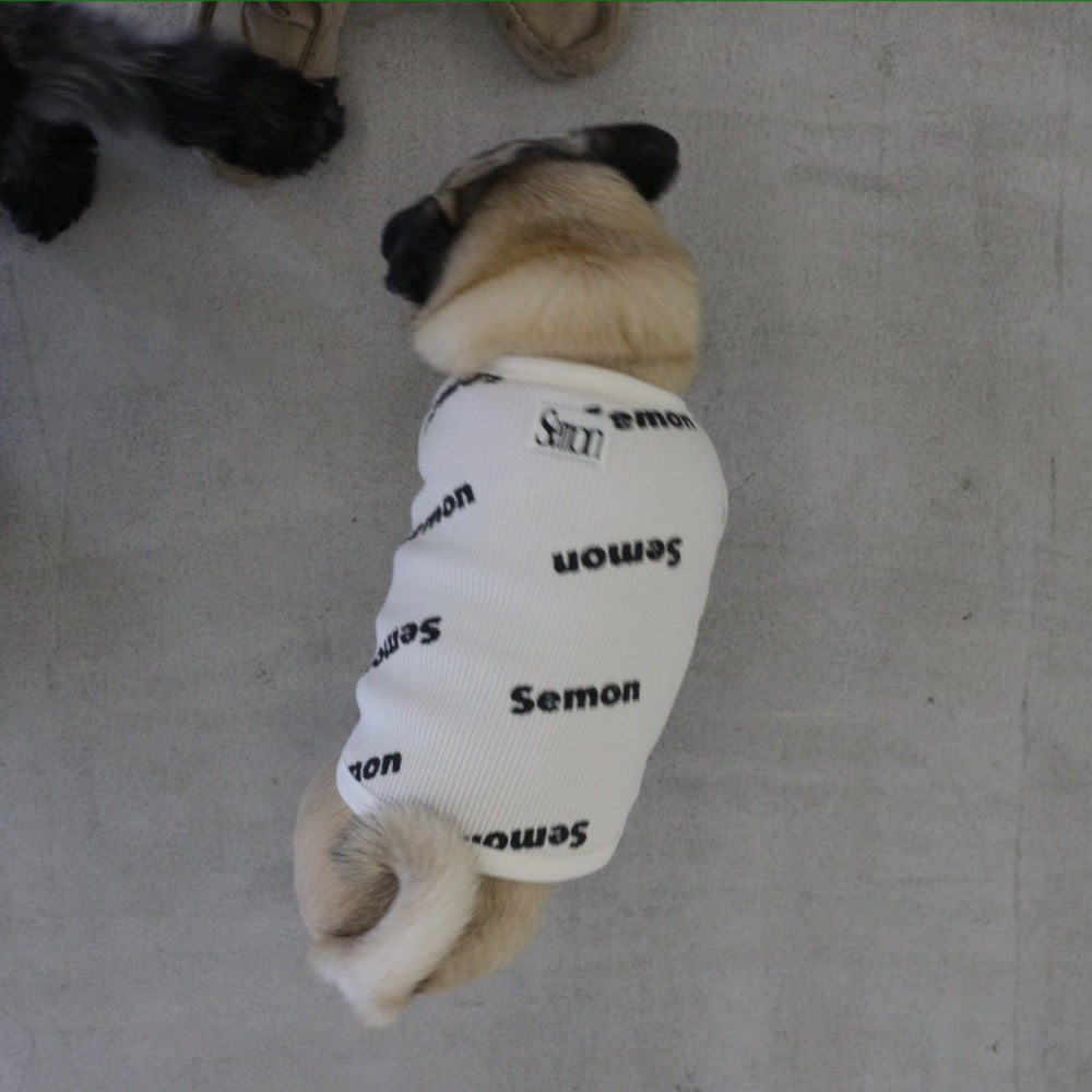 WAFFLE PRINT DOG WEAR