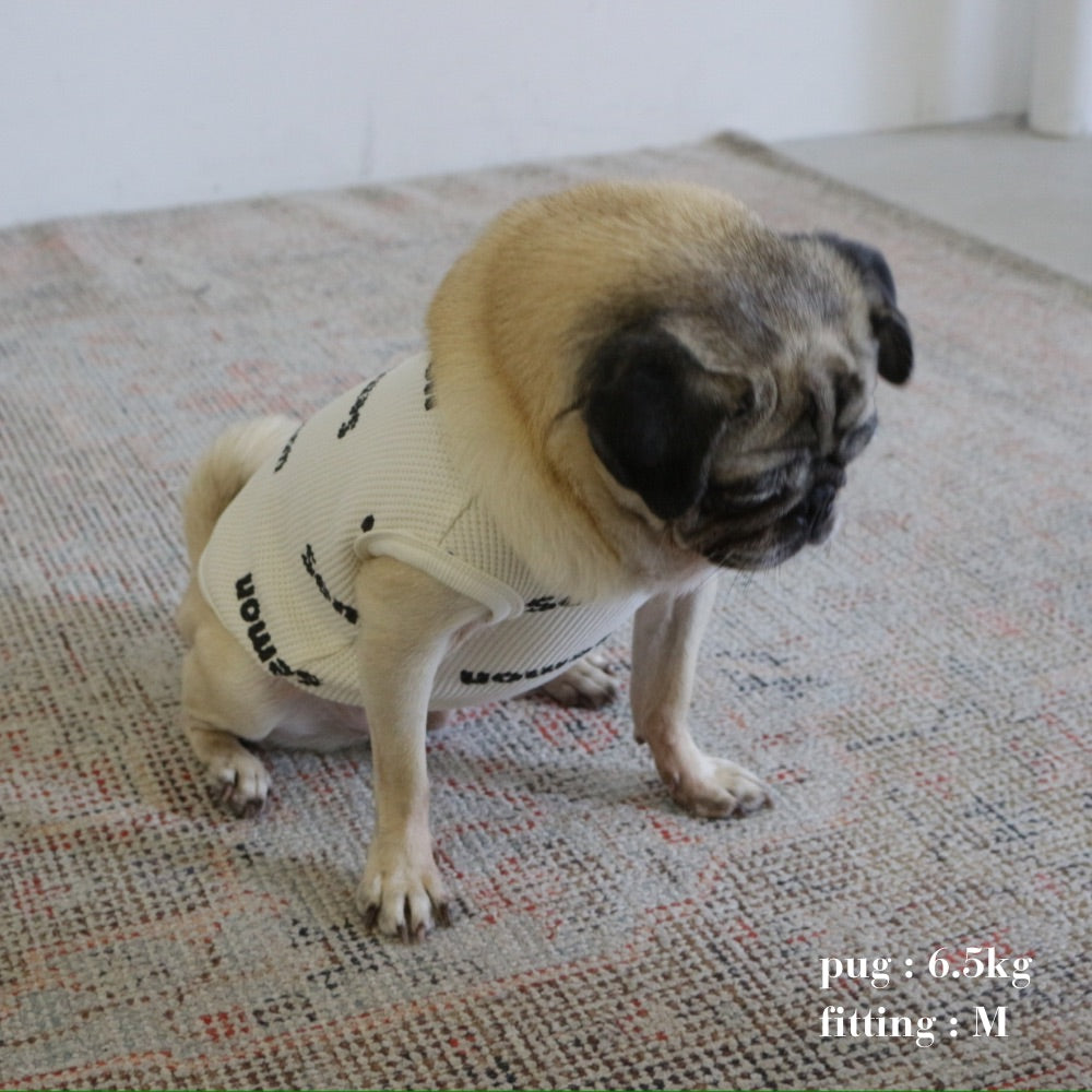 WAFFLE PRINT DOG WEAR