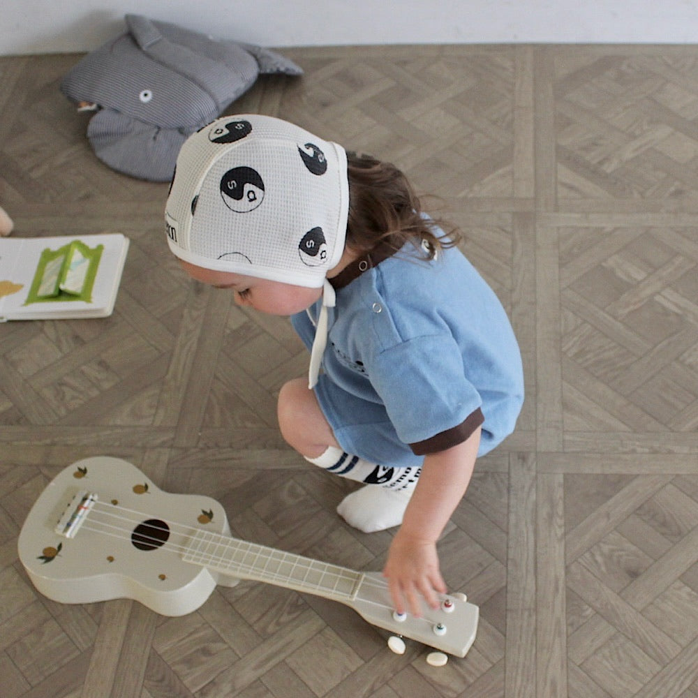 WAFFLE PRINT BONNET