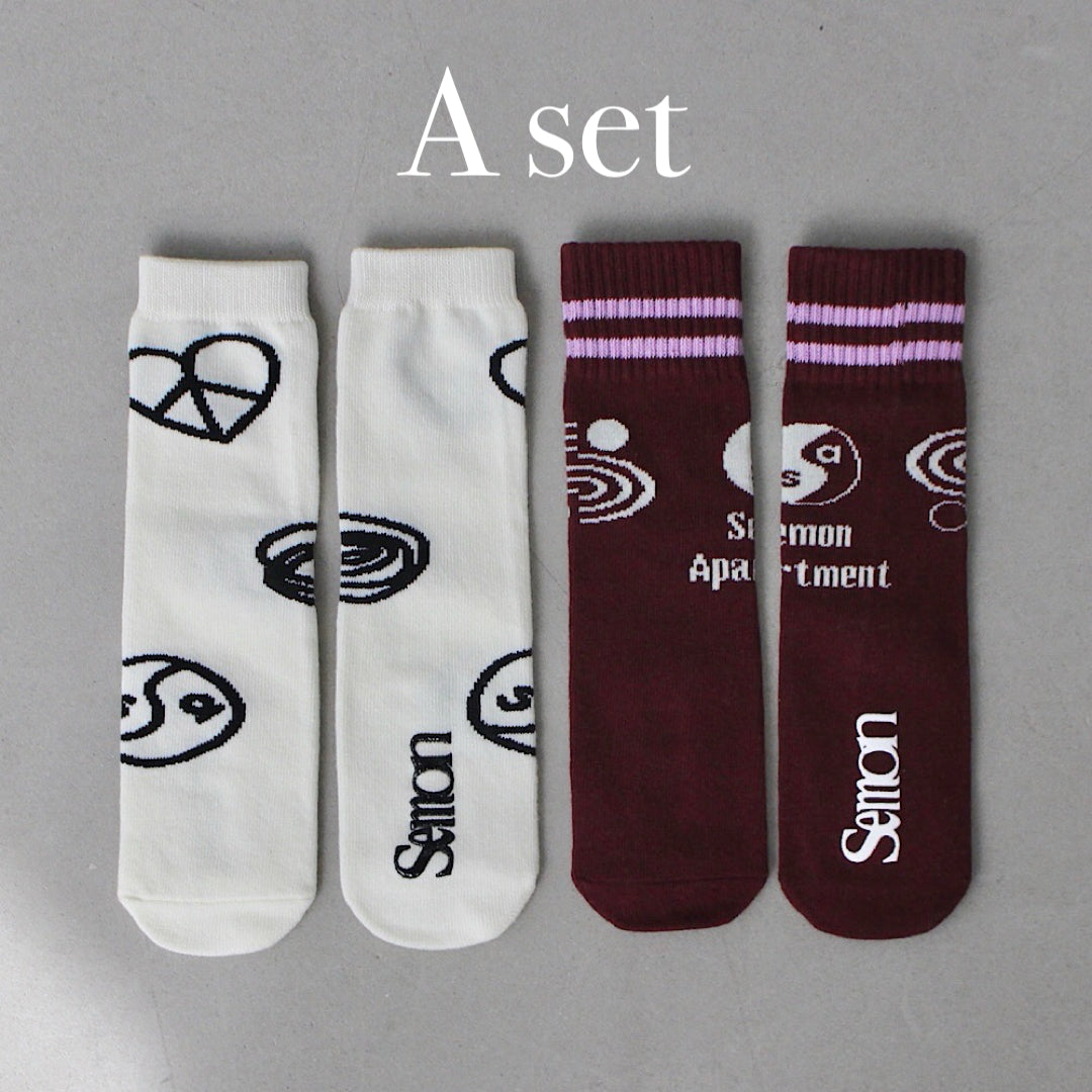 2SET HIGH SOCKS