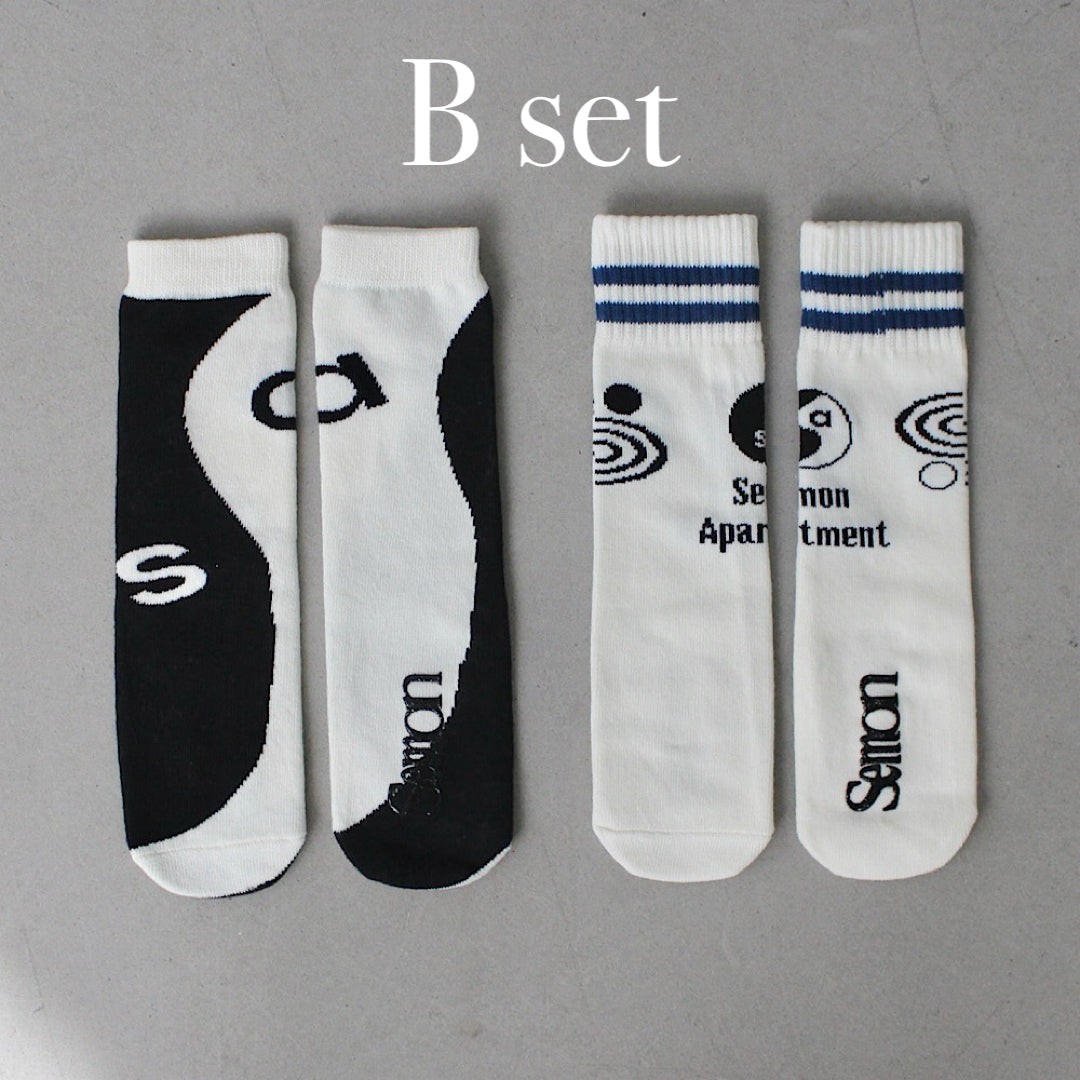 2SET HIGH SOCKS