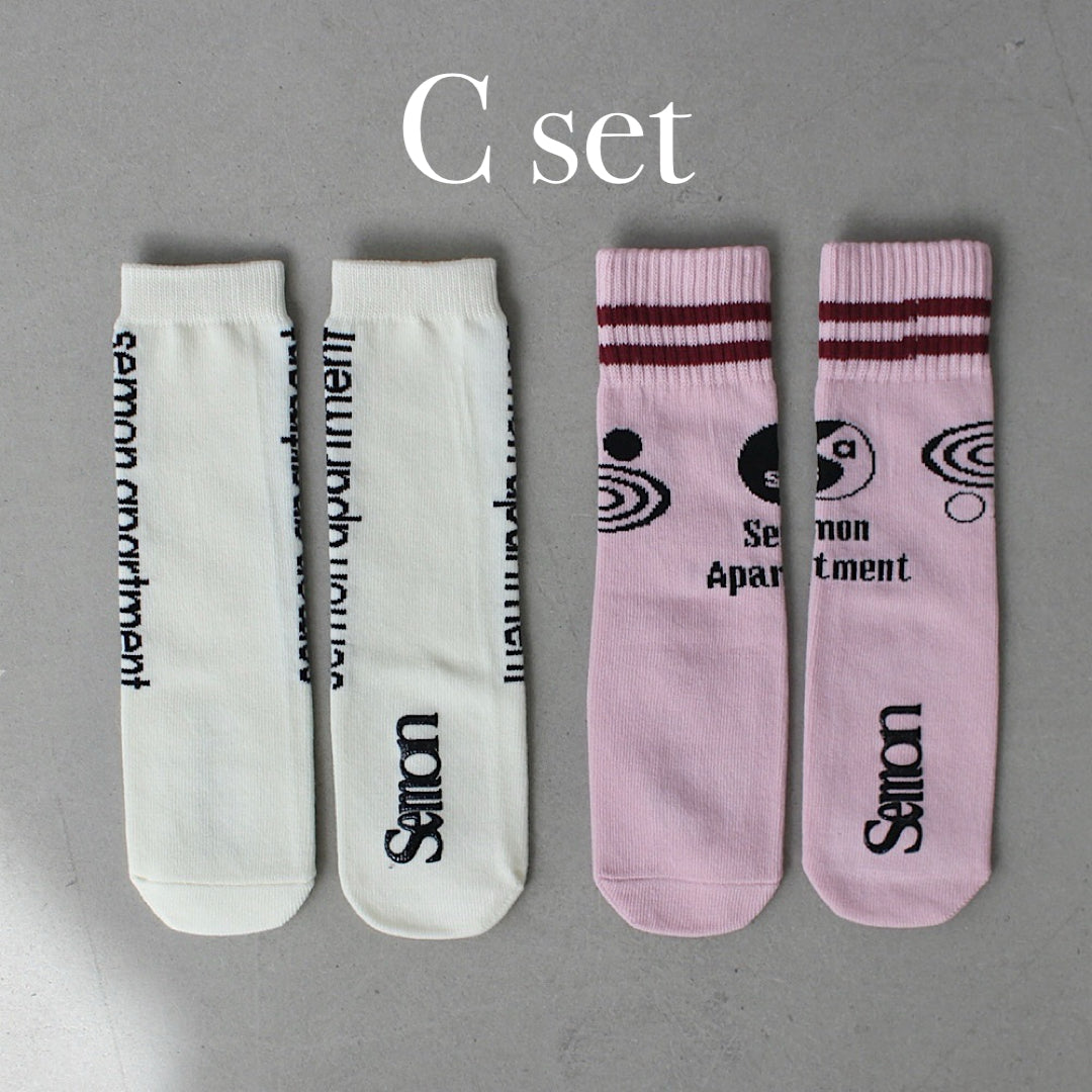 2SET HIGH SOCKS