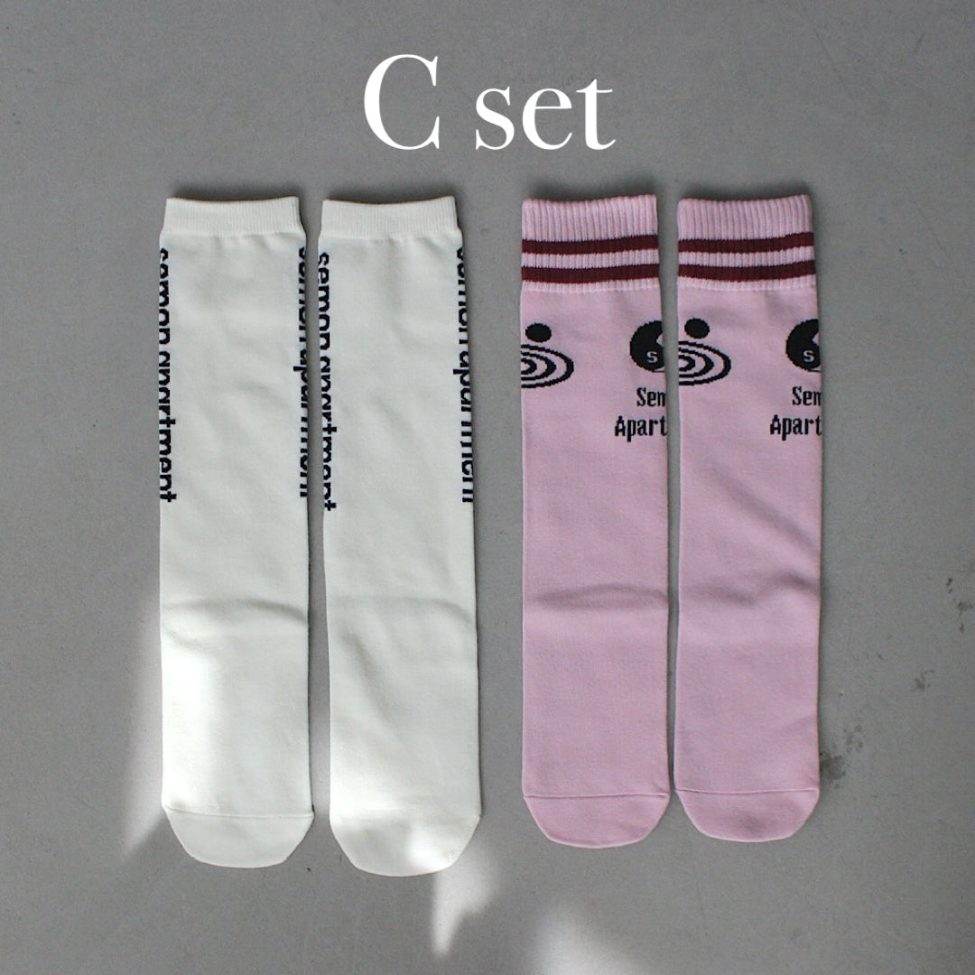 2SET HIGH SOCKS