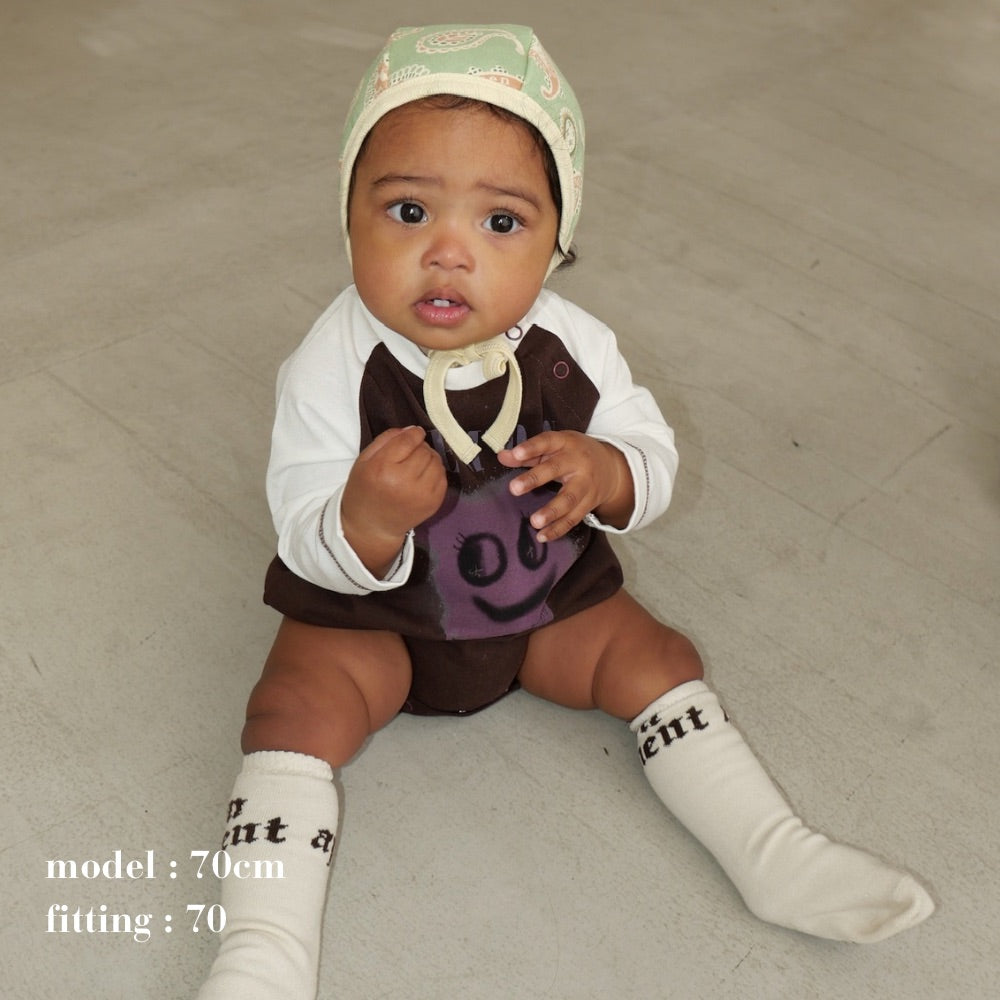 PRINTED RAGLAN ROMPERS