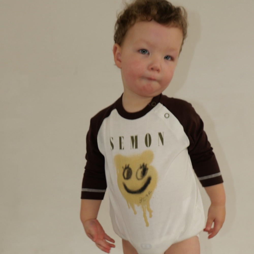 PRINTED RAGLAN ROMPERS