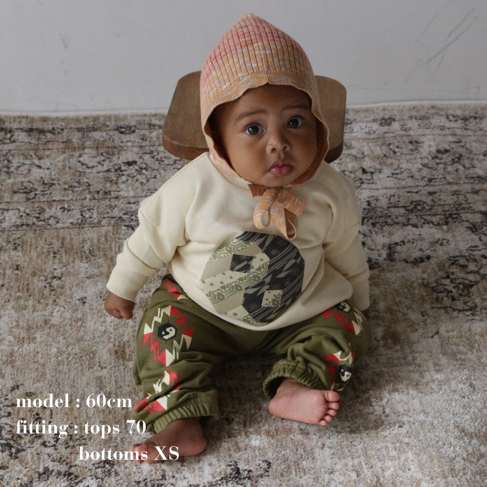 PATCHWORK YINGYANG SWEAT TOPS