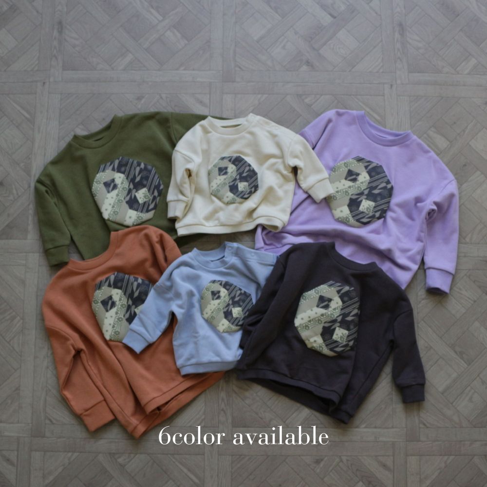 PATCHWORK YINGYANG SWEAT TOPS