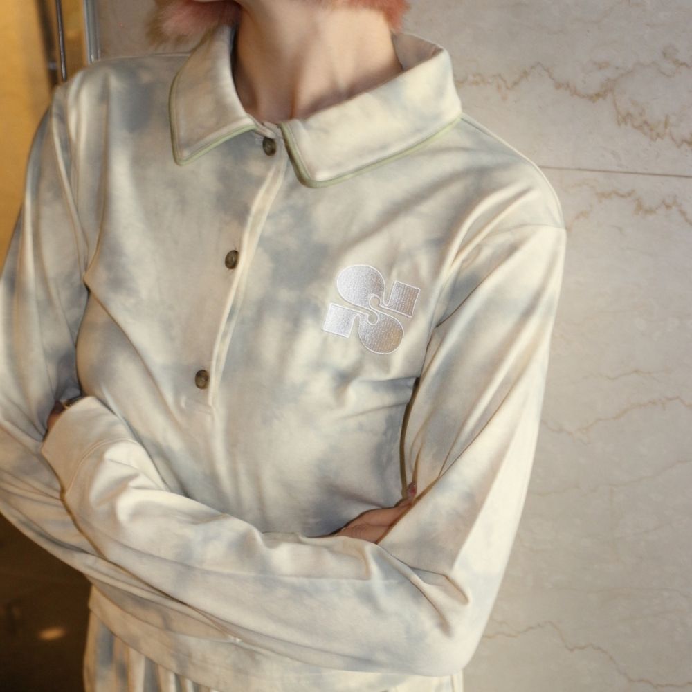 【ladies series】TIEDYE POLO TOPS