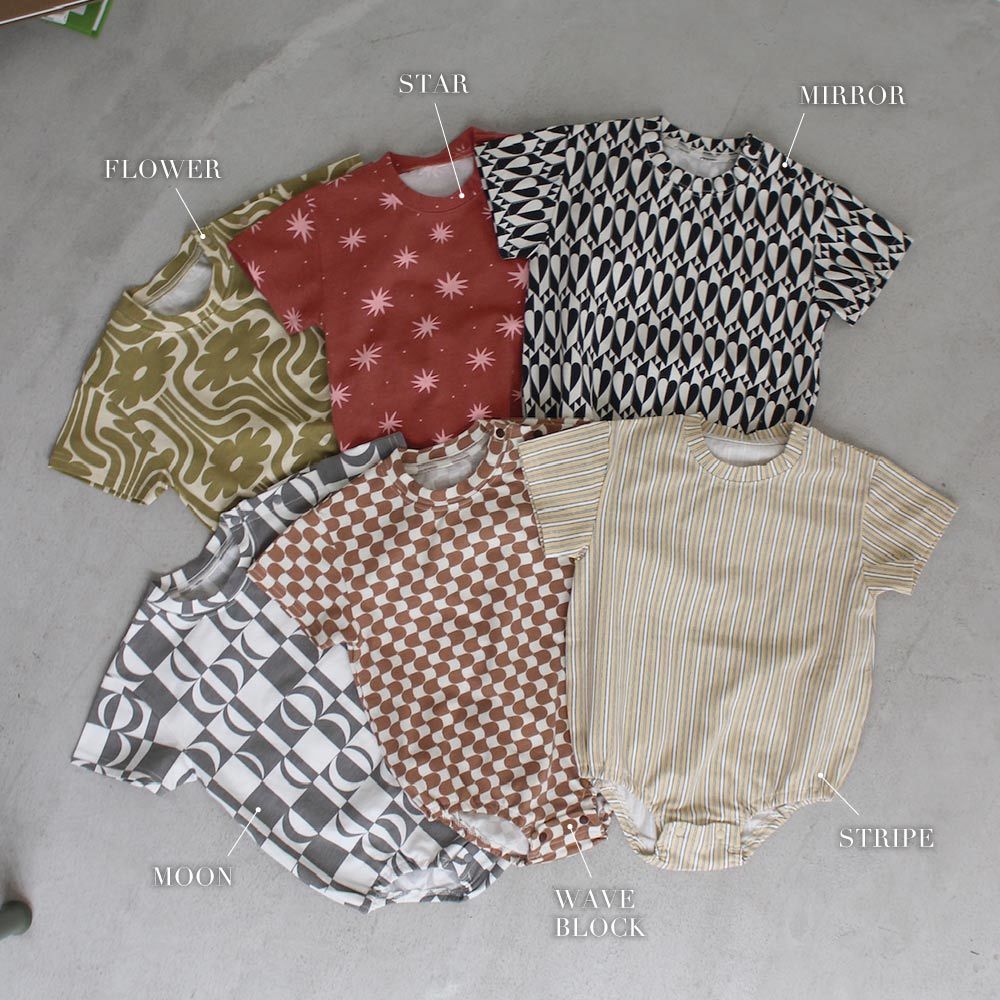 Short Sleeve Pattern Rompers