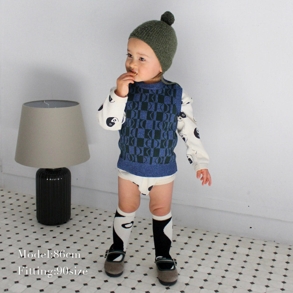 PATTERN KNIT VEST